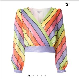 Olivia Rubin NWT sequin long sleeve top